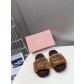 miumiu 미우미우 퍼 슬리퍼 신발