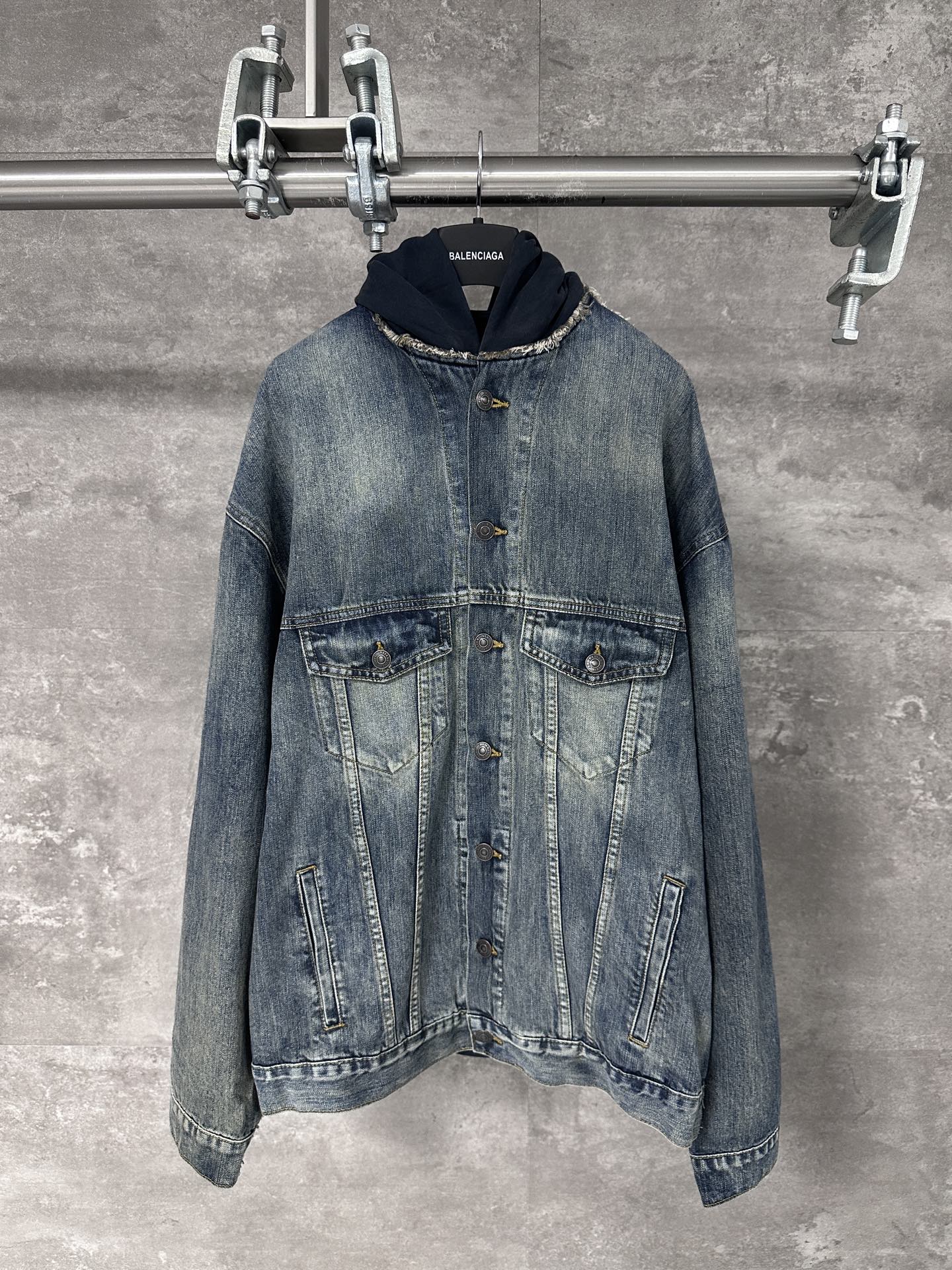 Balenciaga 발렌시아가 후드 데님 자켓 의류