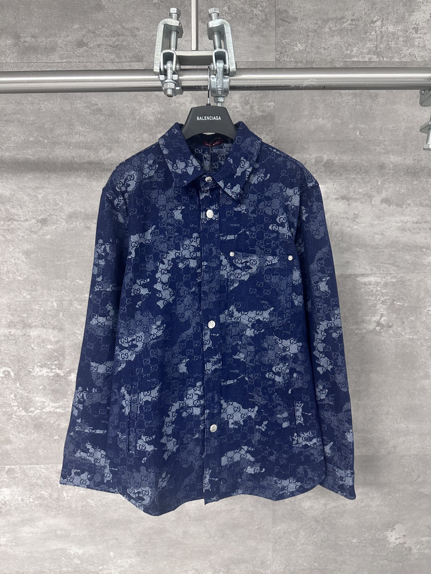 Gucci 구찌 다크 패턴 더블 G 데님 셔츠 의류