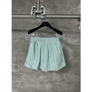 Balenciaga BLCG 발렌시아가 민트그린 스트라이프 반바지 팬츠 의류