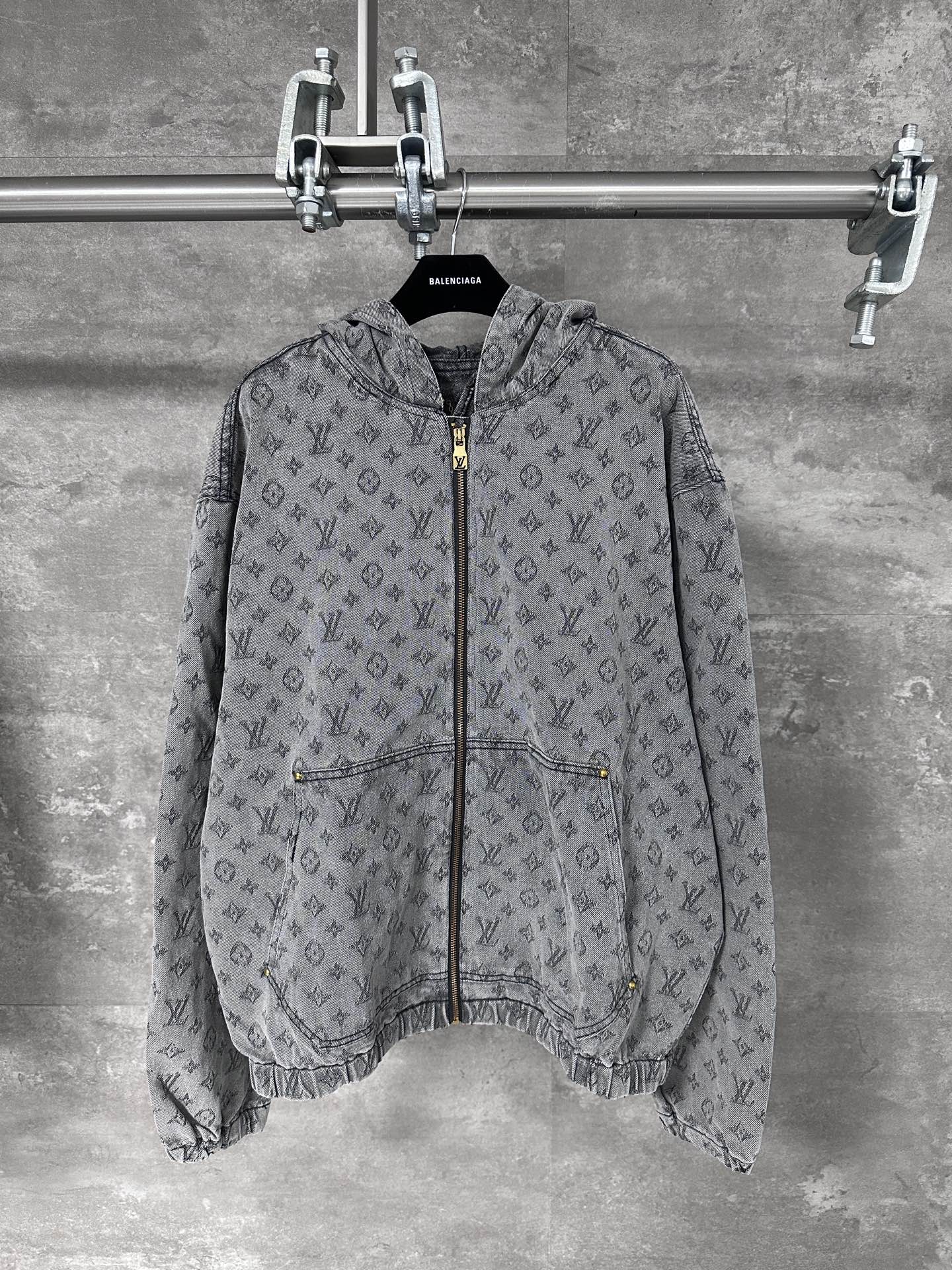 LOUIS VUITTON LV 루이비통 자카드 올오버 후드 자켓 의류