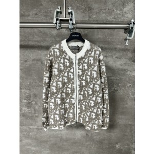 Dior CD 디올 프린트 자카드 지퍼 가디건 자켓 의류
