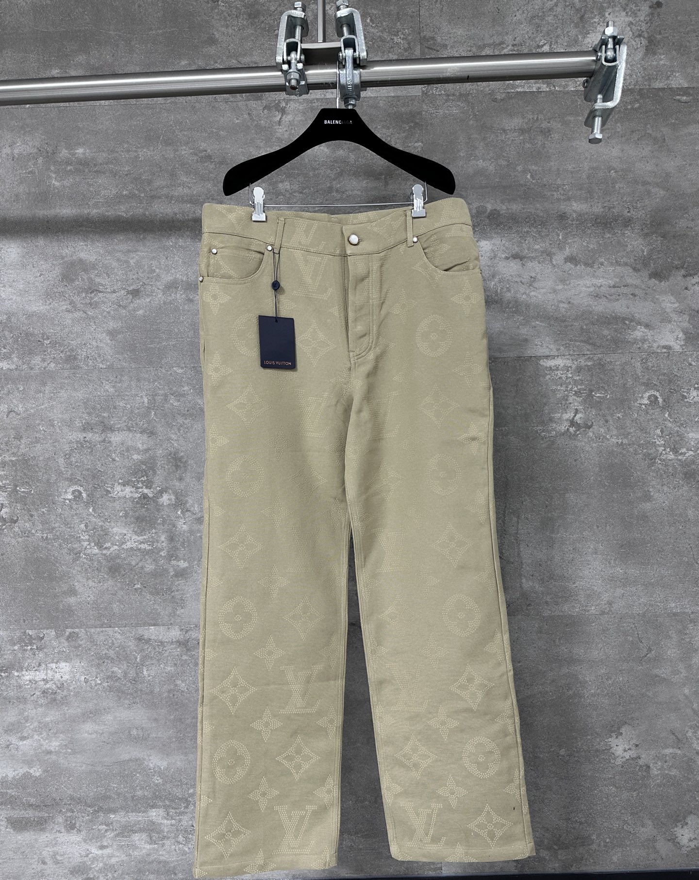 LV 루이비통 자수 풀 프린트 데님 팬츠 바지 의류