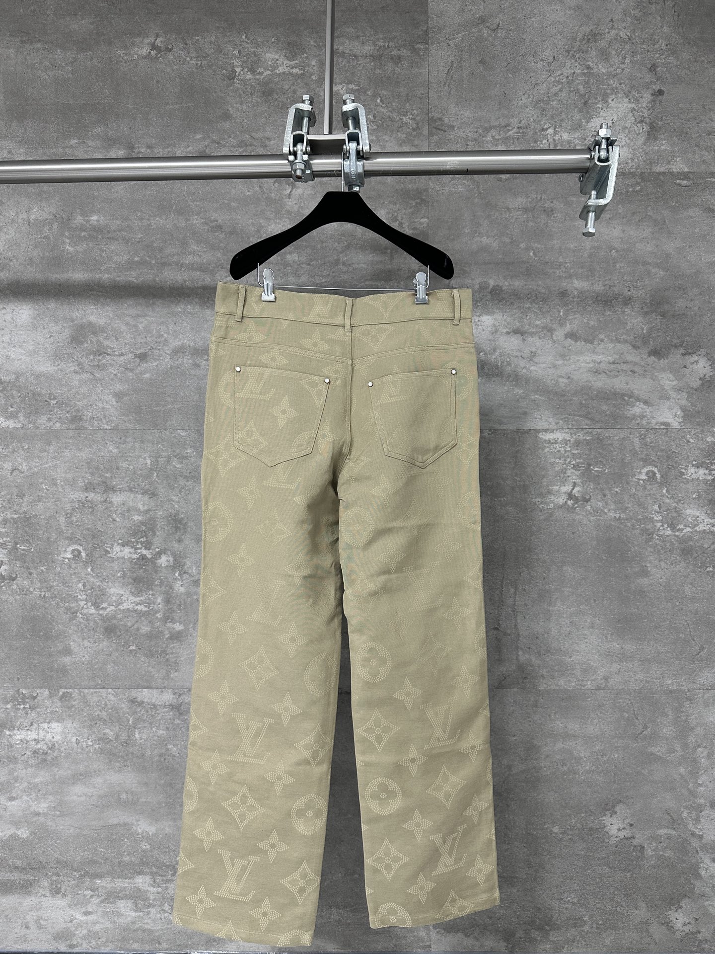 LV 루이비통 자수 풀 프린트 데님 팬츠 바지 의류