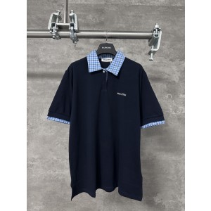miumiu 미우미우 체크 카라 코튼 폴로 반팔 티셔츠 의류