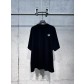 Balenciga BLCG 로고 BB 앞뒤 자수 반팔 티셔츠 의류