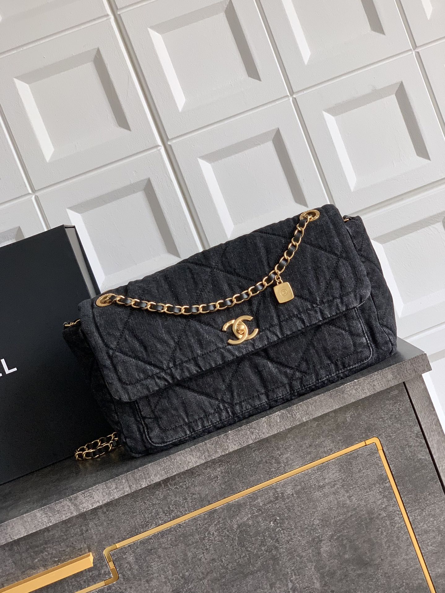 CHANEL 샤넬 데님 원단 숄더백 가방