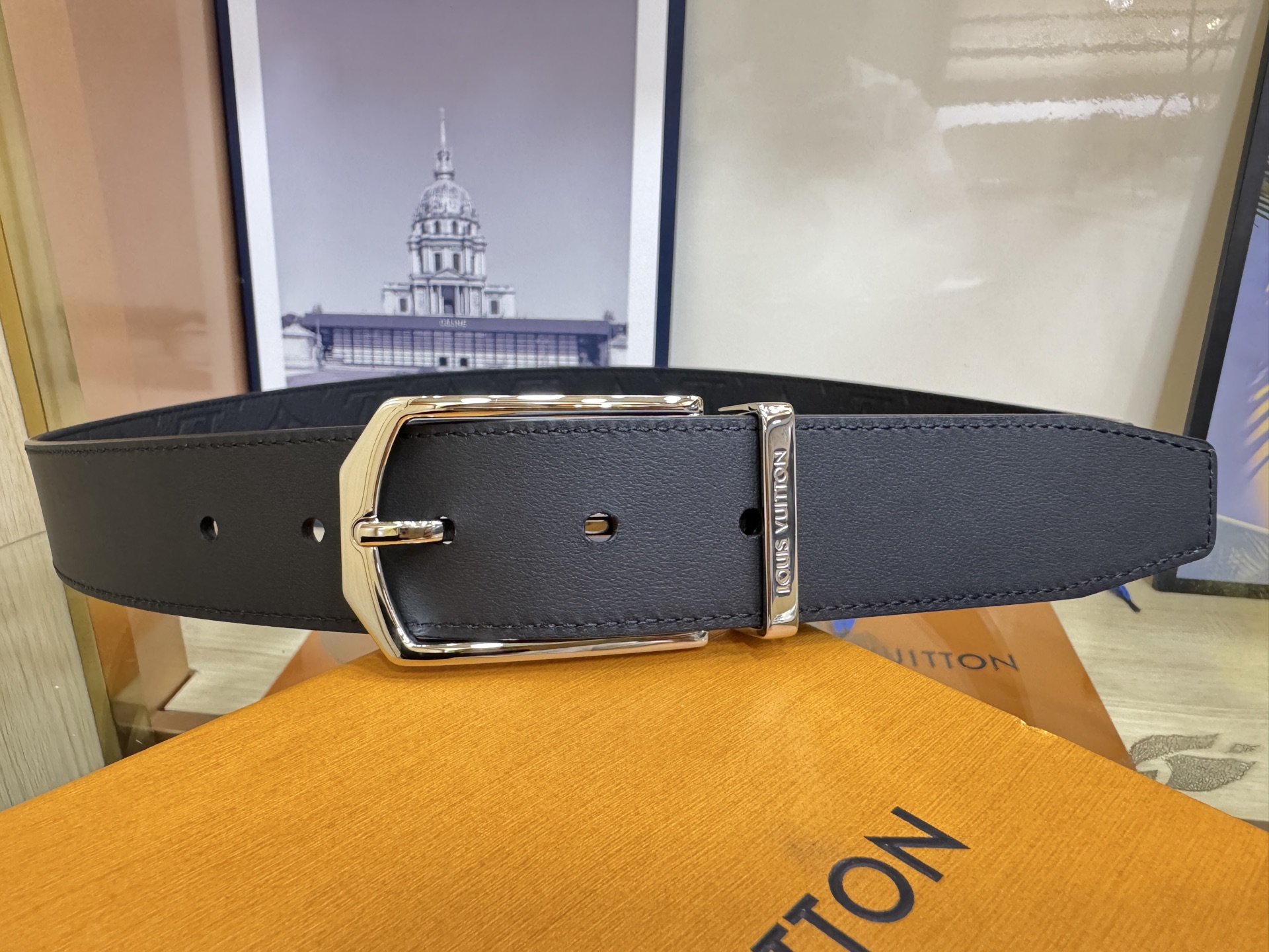 LV 루이비통 Slender 슬렌더 3.5cm 소가죽 벨트