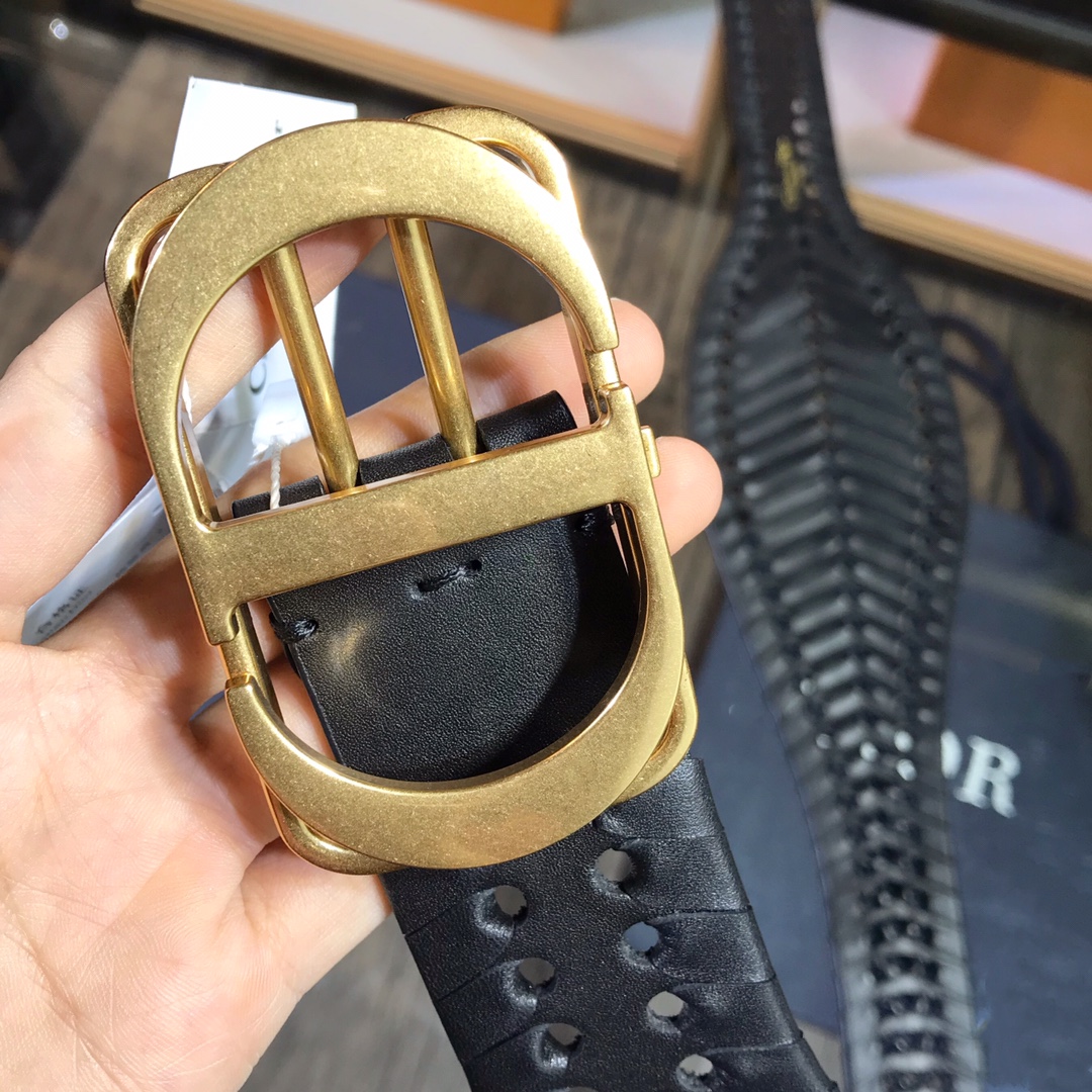 Dior 30 Montaigne CD 디올 소가죽 벨트