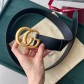 GUCCI 구찌 더블 G 버클 와이드 벨트