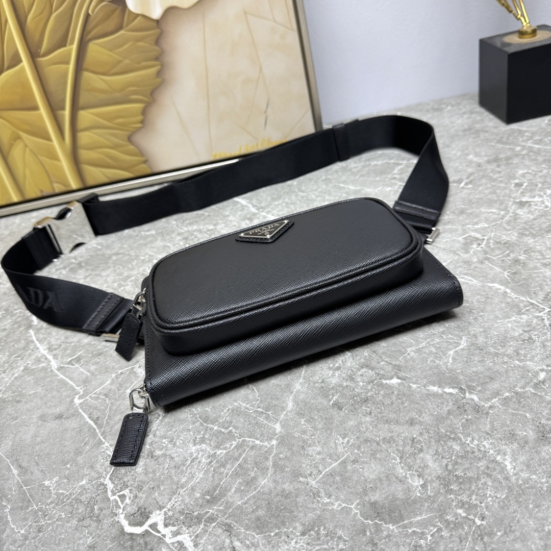 PRADA 프라다 힙색 2VH156 블랙 가방