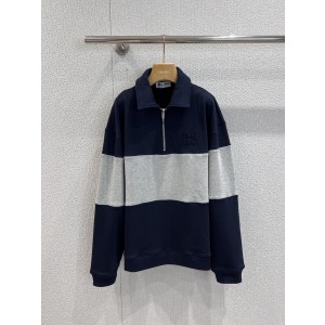 miumiu 미우미우 카라 긴팔 맨투맨 티셔츠 의류