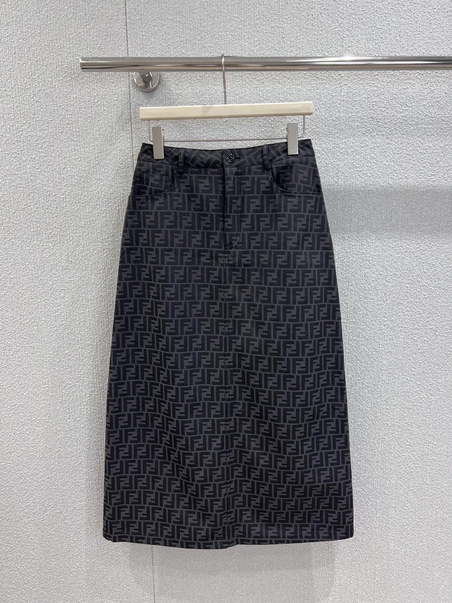 Fendi 펜디 더블 F 자수 패턴 미니 몬스터 A라인 스커트 치마 의류