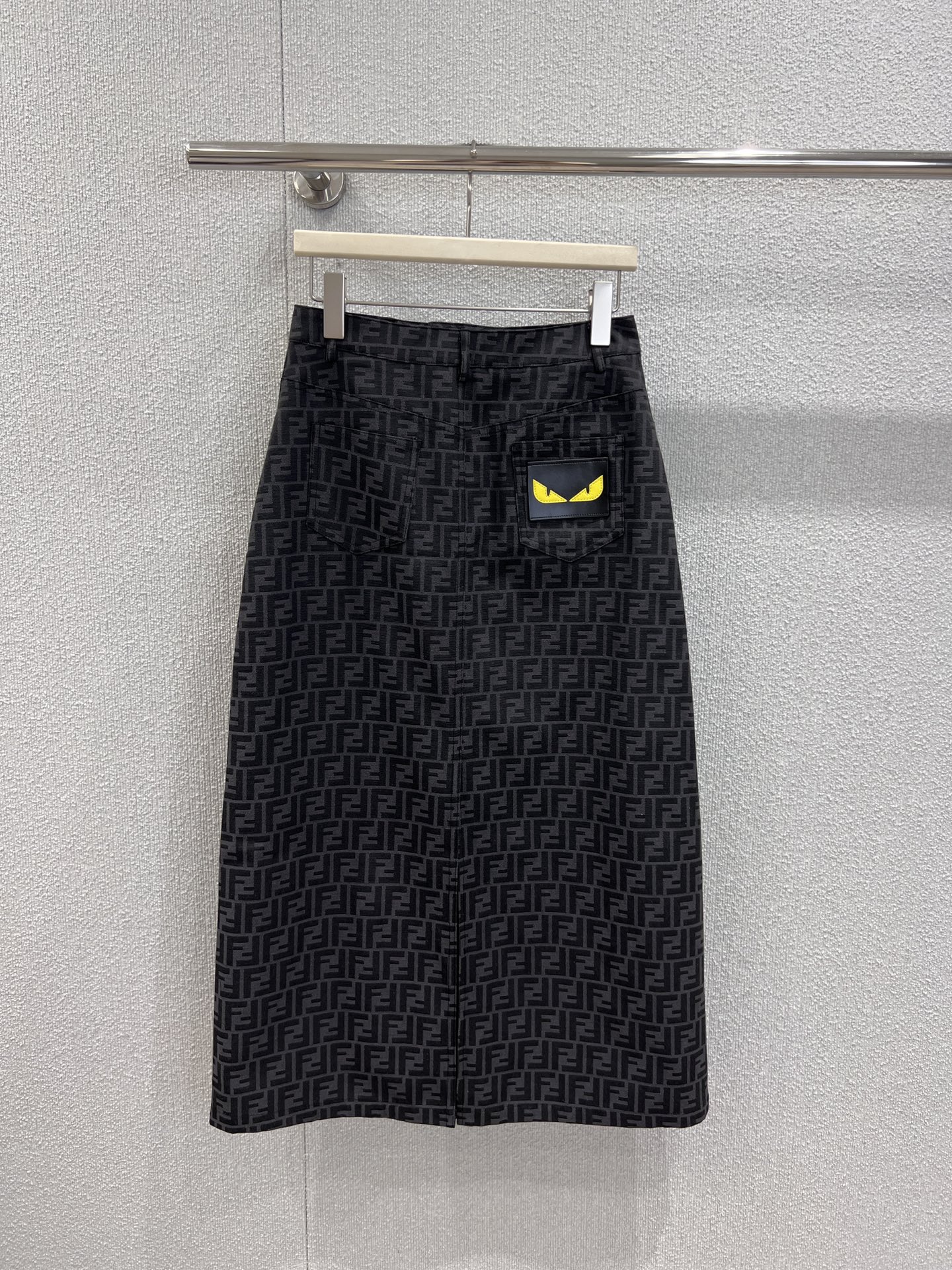 Fendi 펜디 더블 F 자수 패턴 미니 몬스터 A라인 스커트 치마 의류