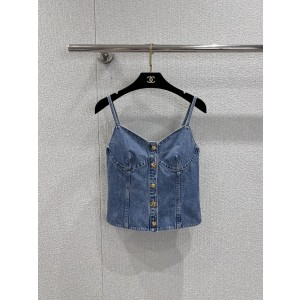 Chanel 샤넬 하이엔드 핸드메이드 끈 베스트 탑 의류