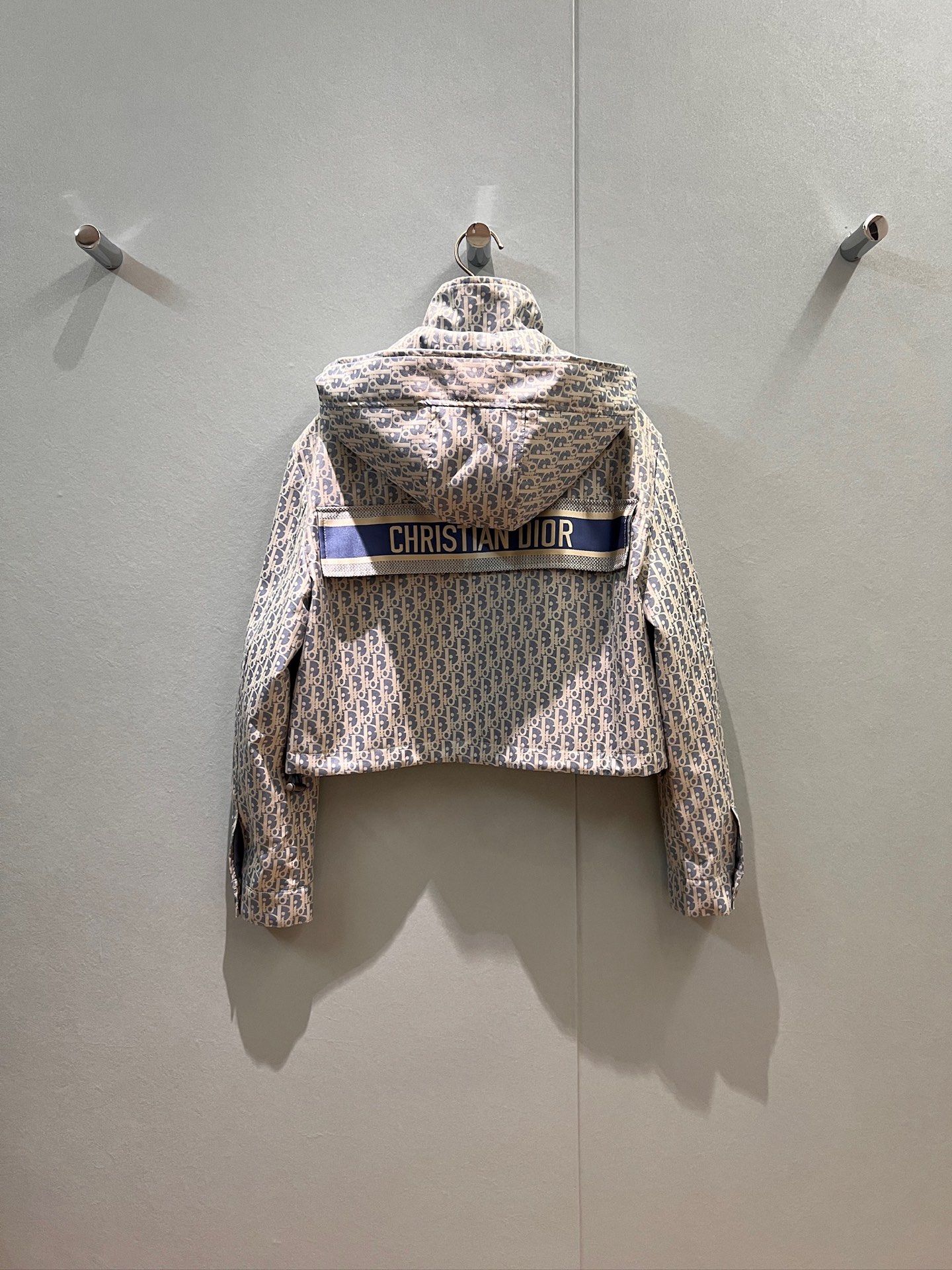 Dior CD 디올 로고 자카드 쇼트 후드 점퍼 자켓 의류