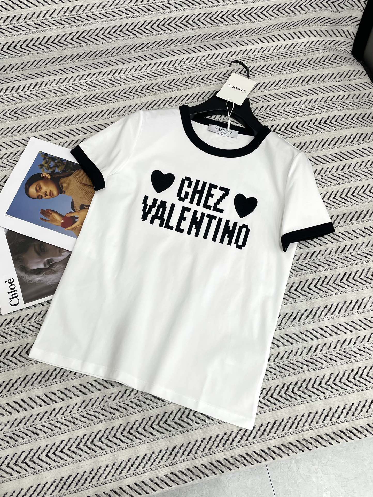 Valentino 발렌티노 레터링 반팔 티셔츠 의류