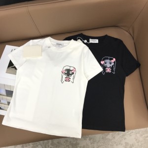 Chanel 샤넬 하트·리본 로고 반팔 티셔츠 의류