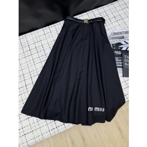 MiuMiu 미우미우 하이웨이스트 플레어 스커트 치마 의류