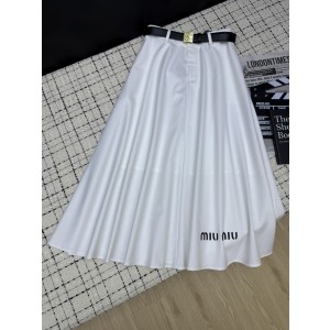 MiuMiu 미우미우 하이웨이스트 플레어 스커트 치마 의류