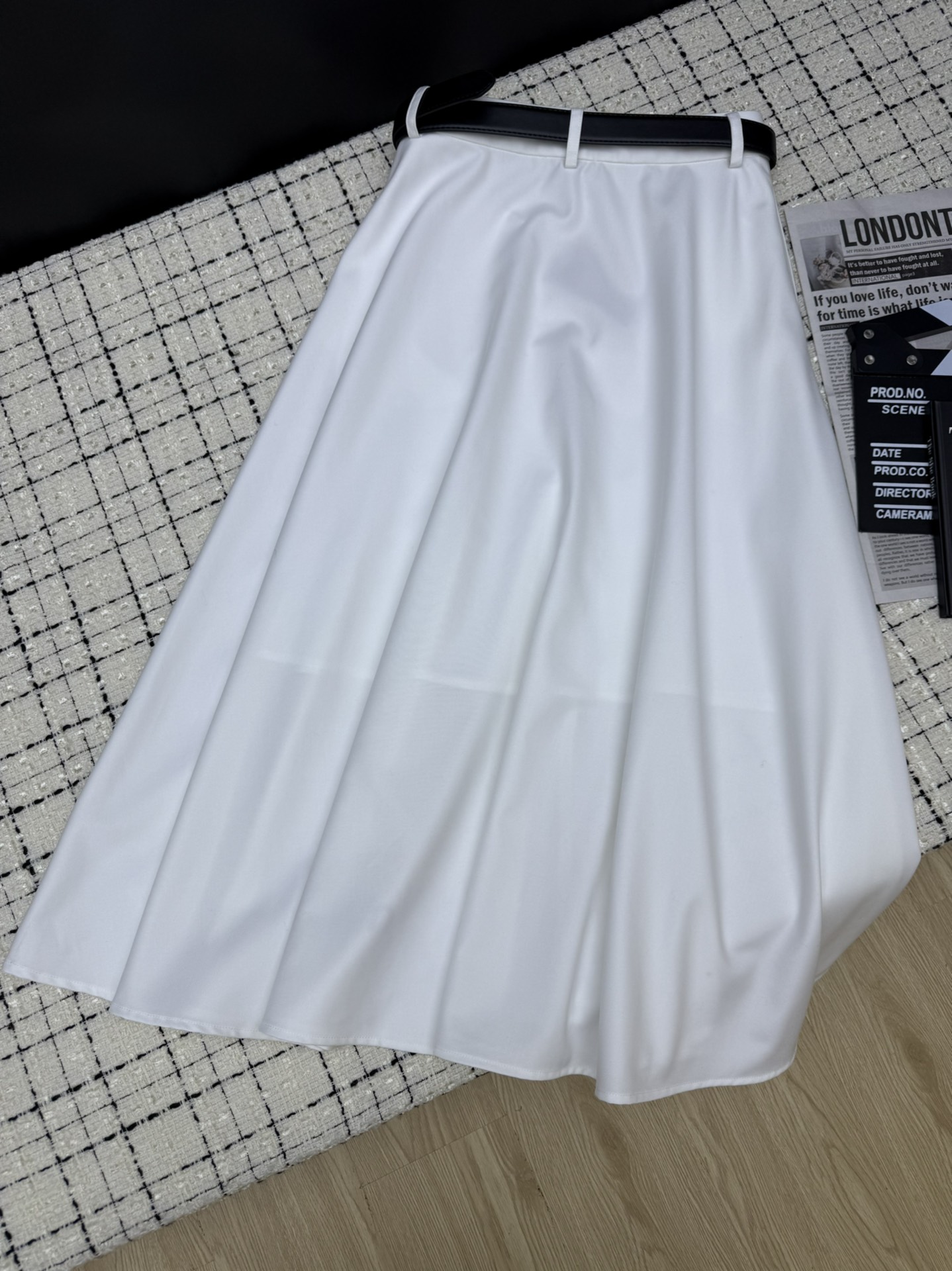 MiuMiu 미우미우 하이웨이스트 플레어 스커트 치마 의류