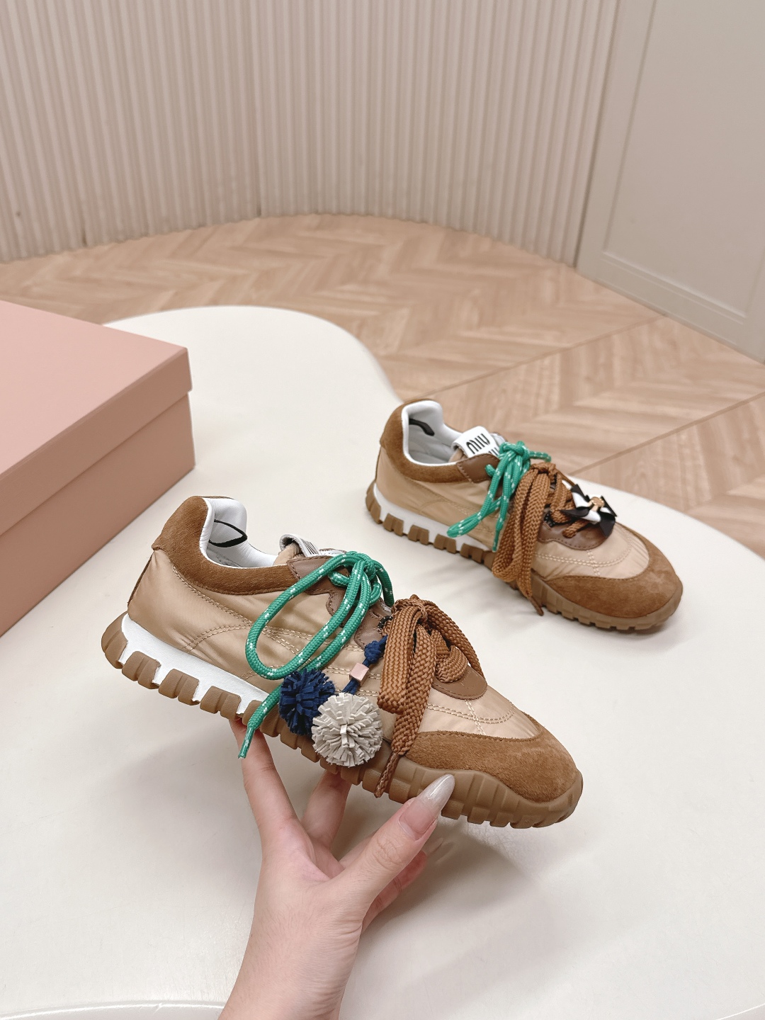 MiuMiu 미우미우 런웨이 트레이너 스니커즈 신발