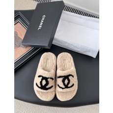 Chanel 샤넬 퍼 슬리퍼 신발