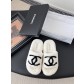 Chanel 샤넬 퍼 슬리퍼 신발
