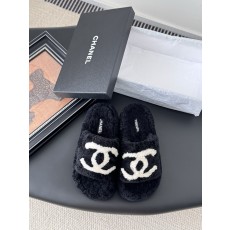 Chanel 샤넬 퍼 슬리퍼 신발
