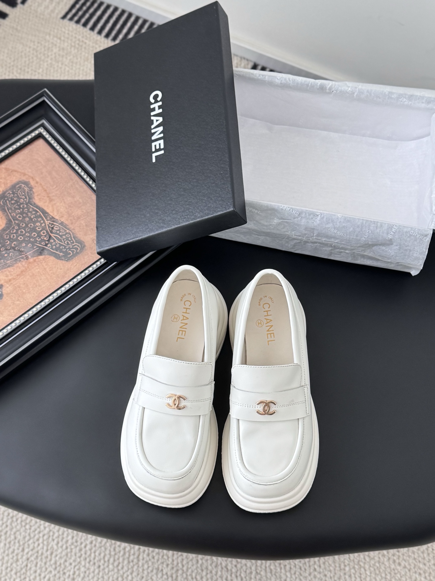 Chanel 샤넬 통굽 로퍼 슈즈 신발