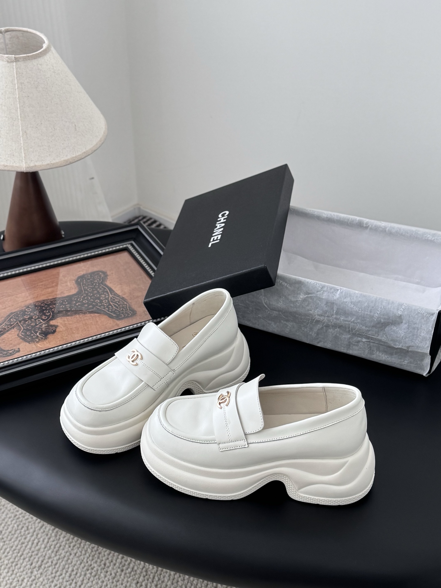 Chanel 샤넬 통굽 로퍼 슈즈 신발