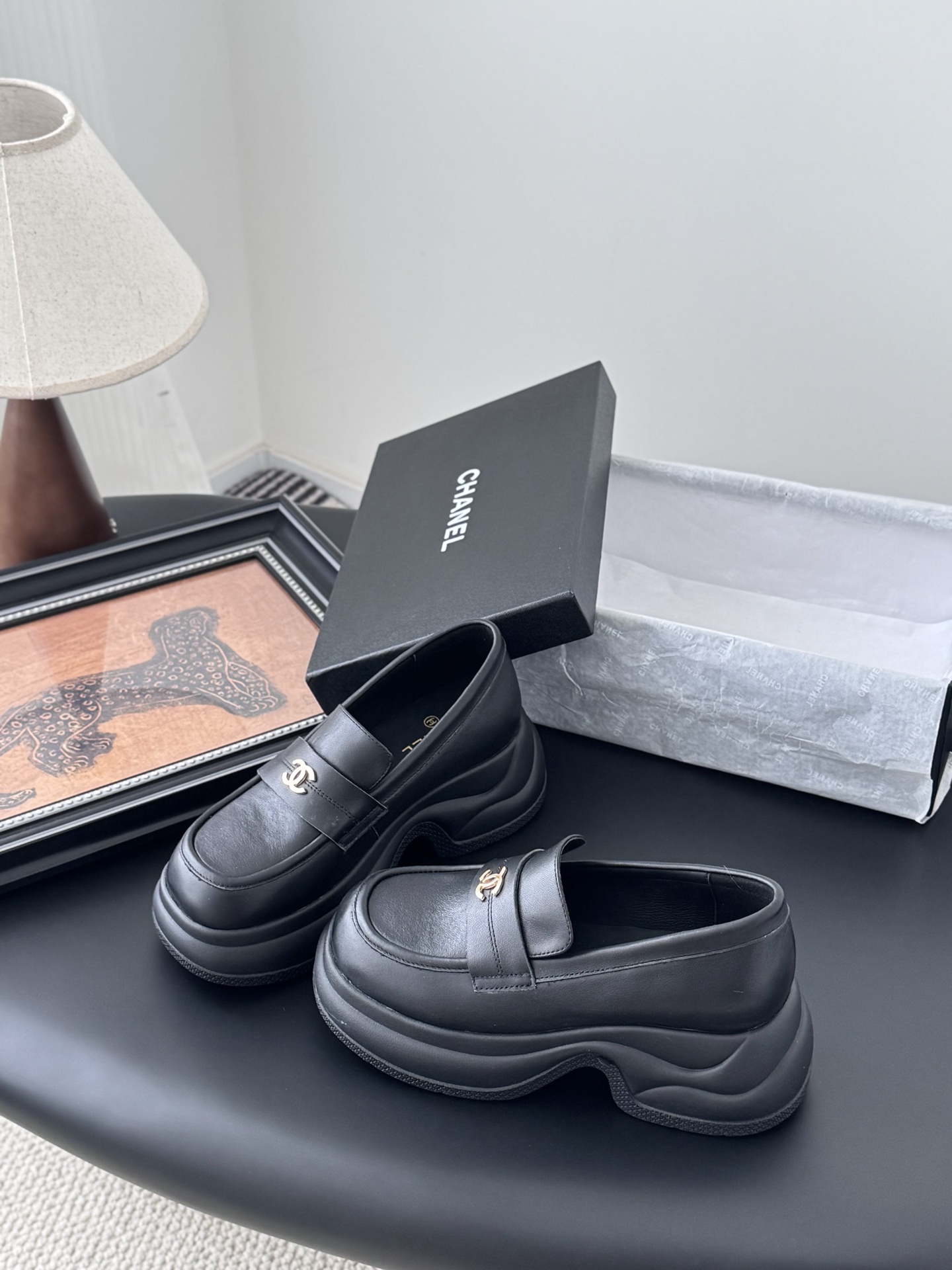 Chanel 샤넬 통굽 로퍼 슈즈 신발