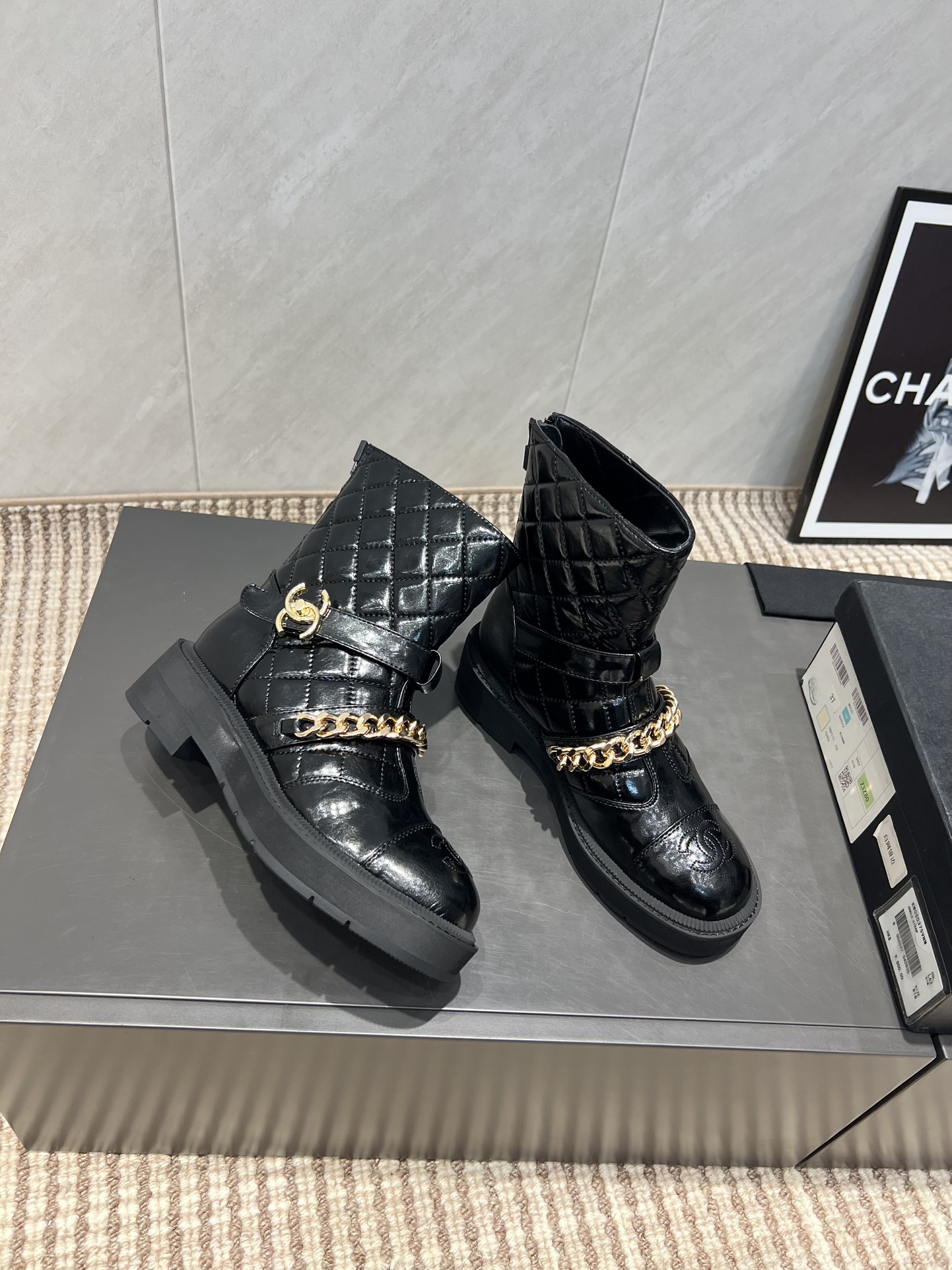 CHANEL 샤넬 앵클 부츠 신발