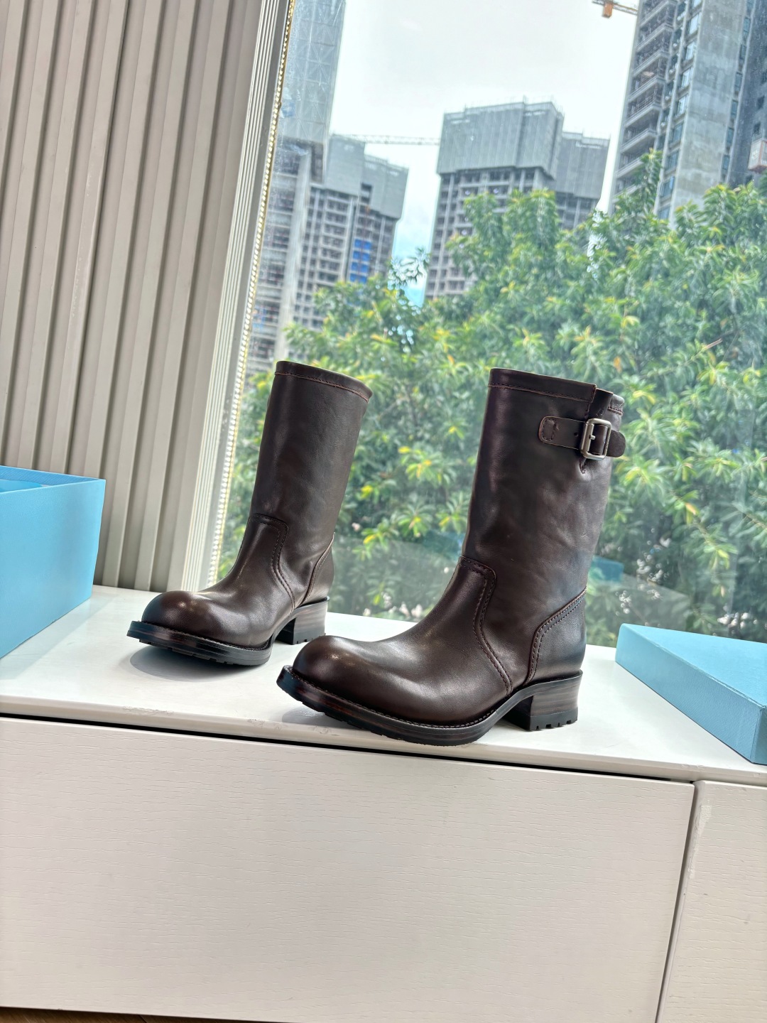 Prada 프라다 클래식 라이더 부츠 신발