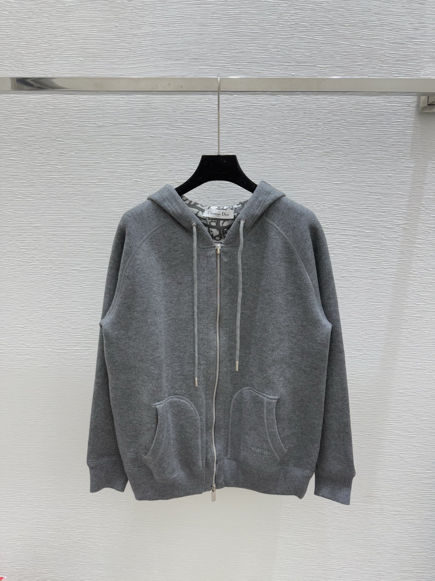 Dior CD 디올 양면 로고 니트 후드 집업 의류