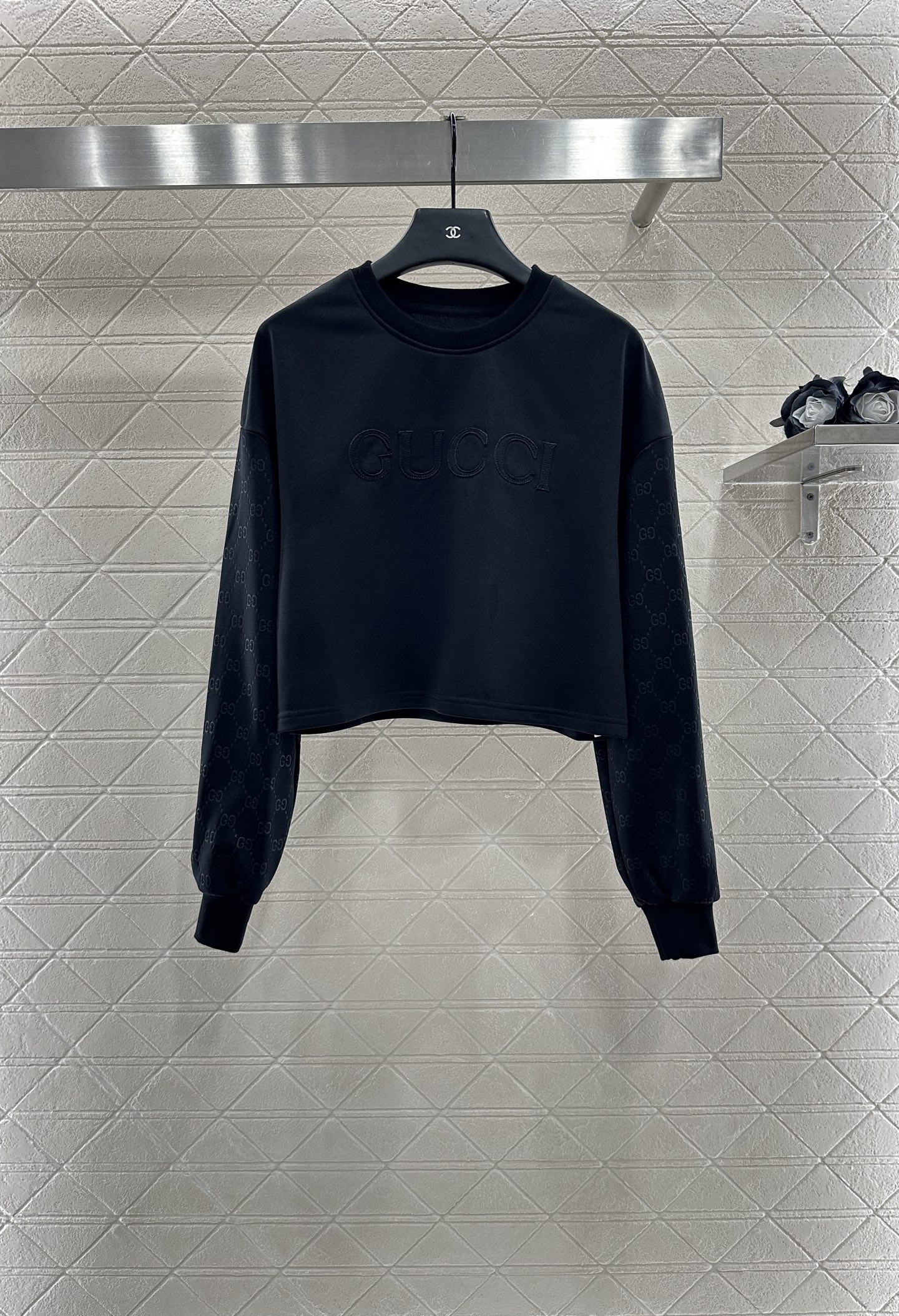 GUCCI 구찌 캐주얼 긴팔 티셔츠 + 트레이닝 팬츠 상하의 세트 의류