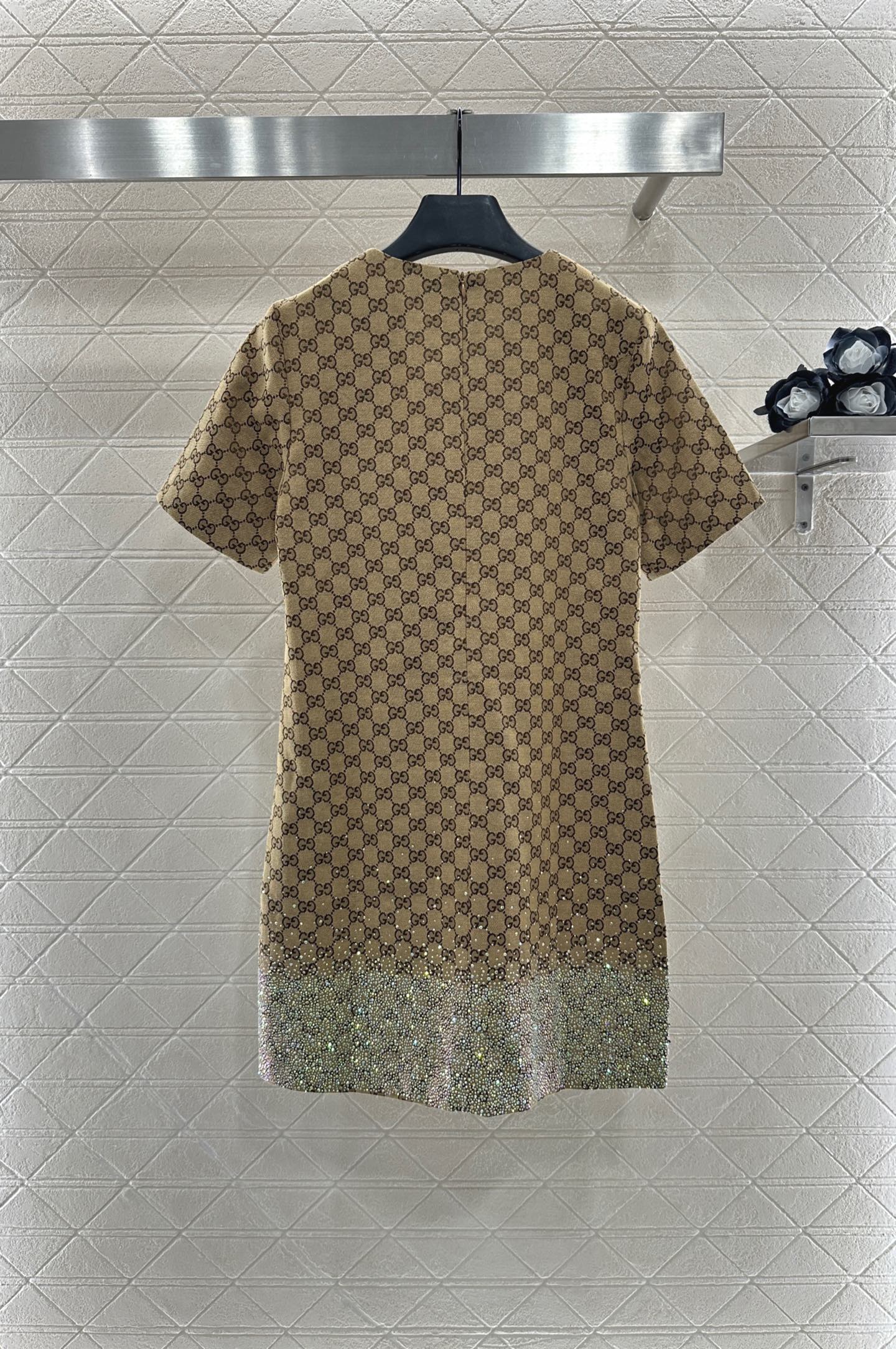 GUCCI 구찌 자카드 반팔 원피스 의류