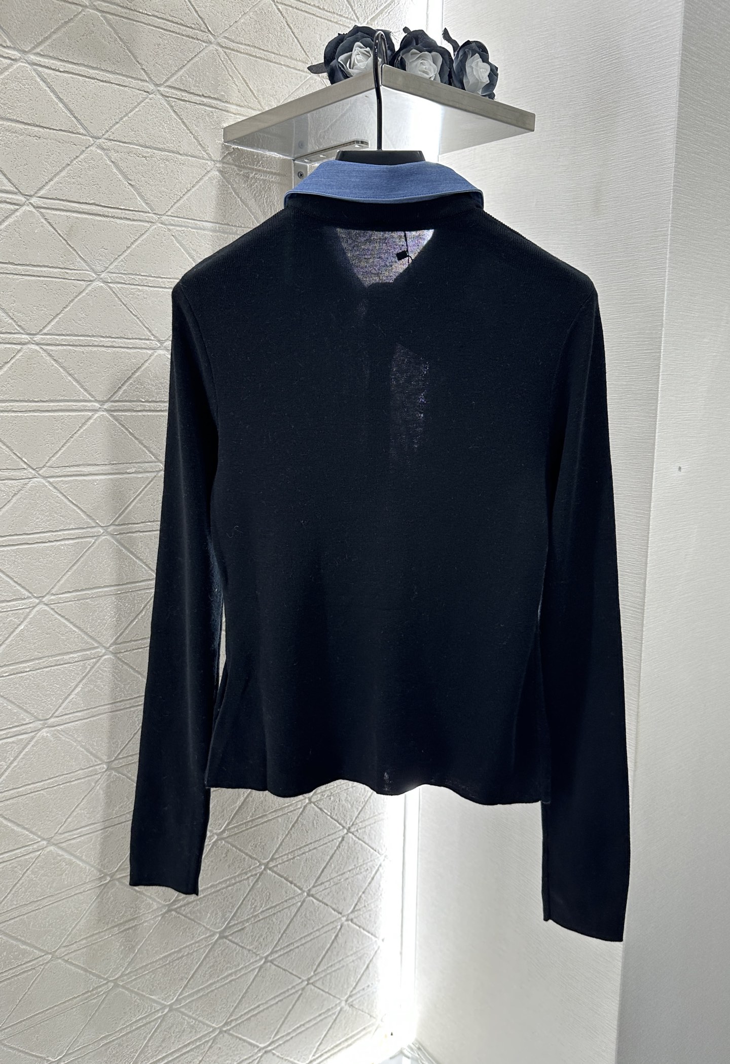 PRADA 프라다 배색 니트 가디건 의류