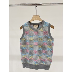 GUCCI 구찌 라운드넥 로고 니트 베스트 의류