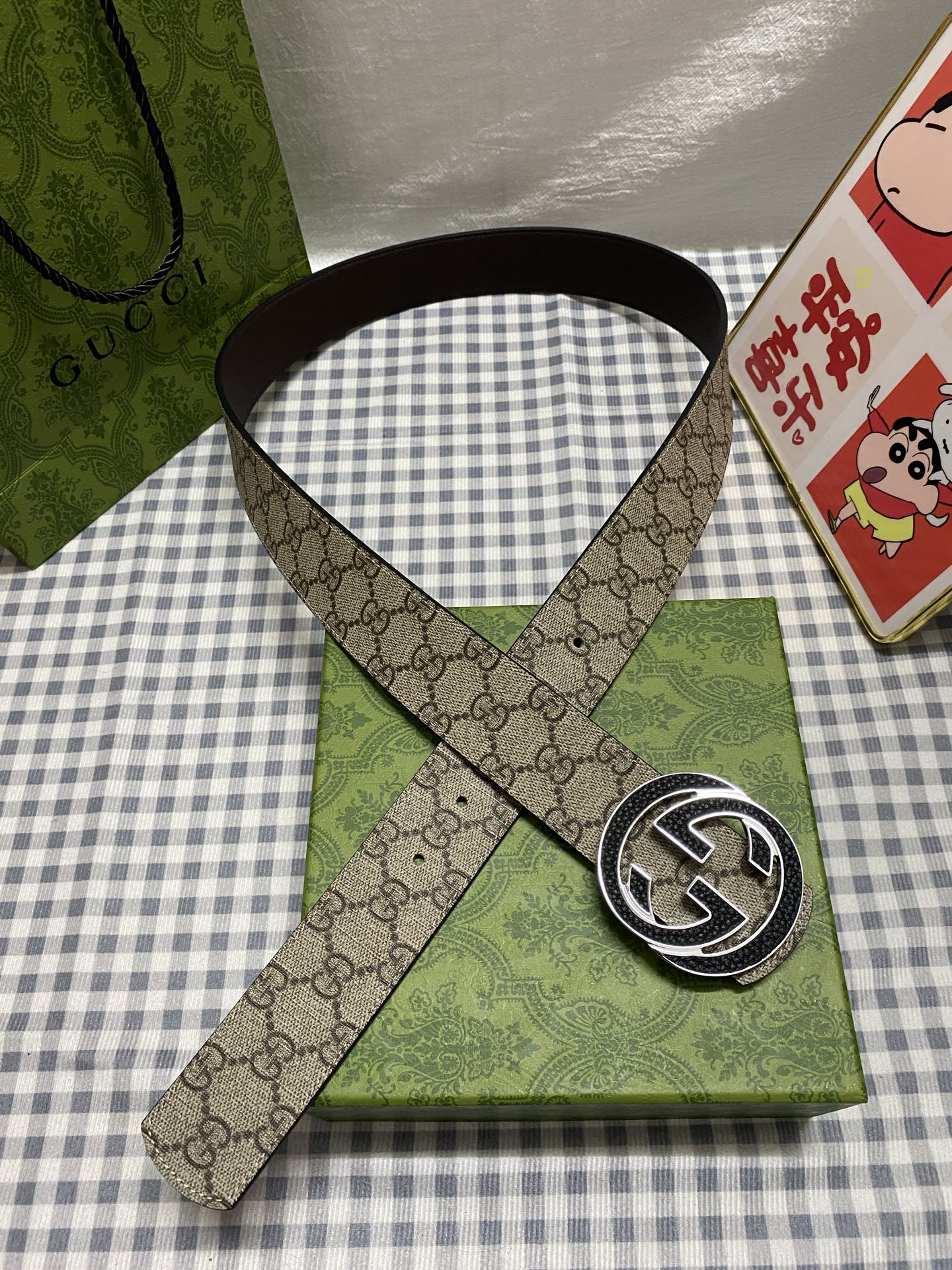 Gucci 구찌 남성용 GG 벨트