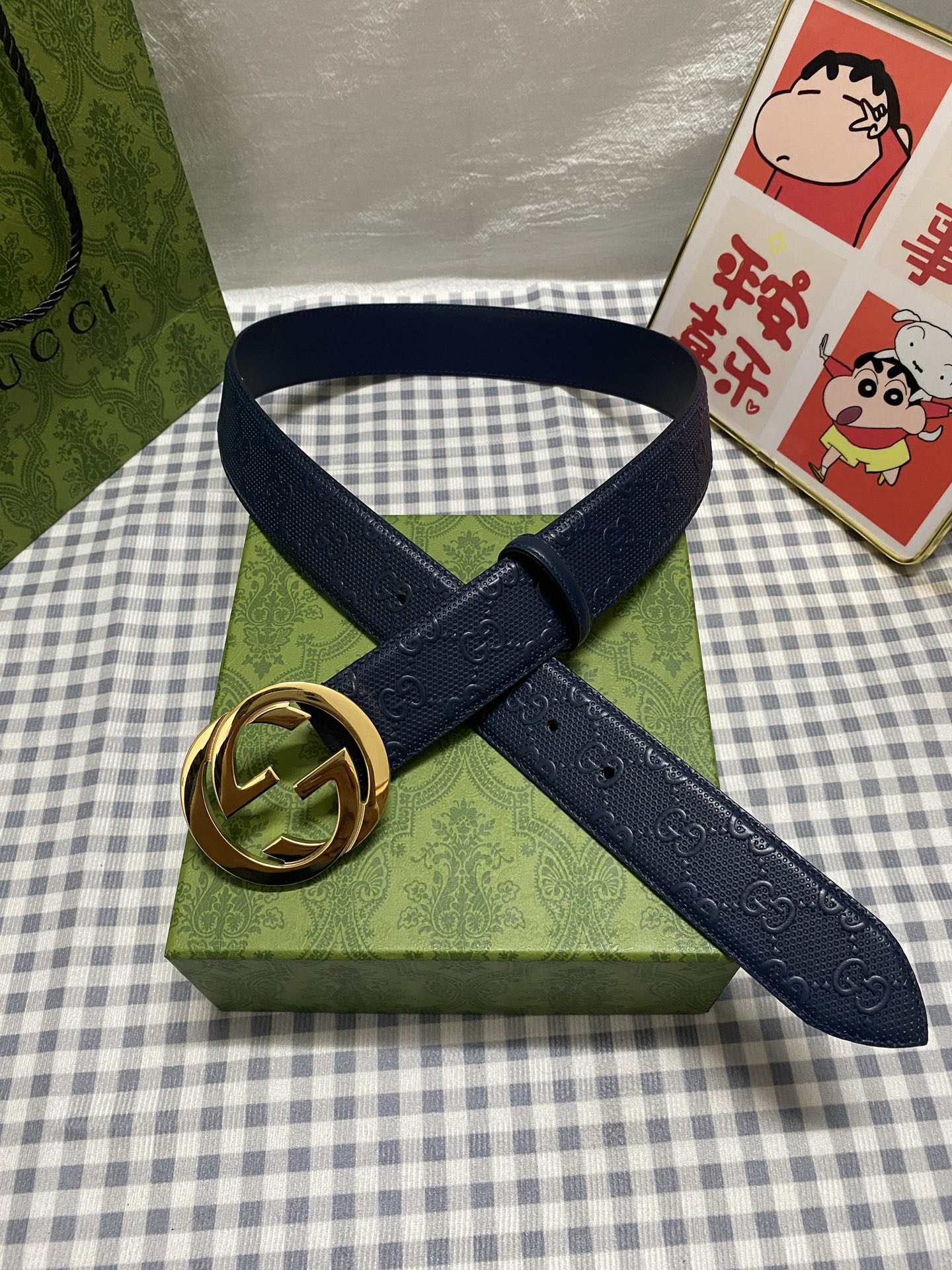 Gucci 구찌 남성용 GG 벨트