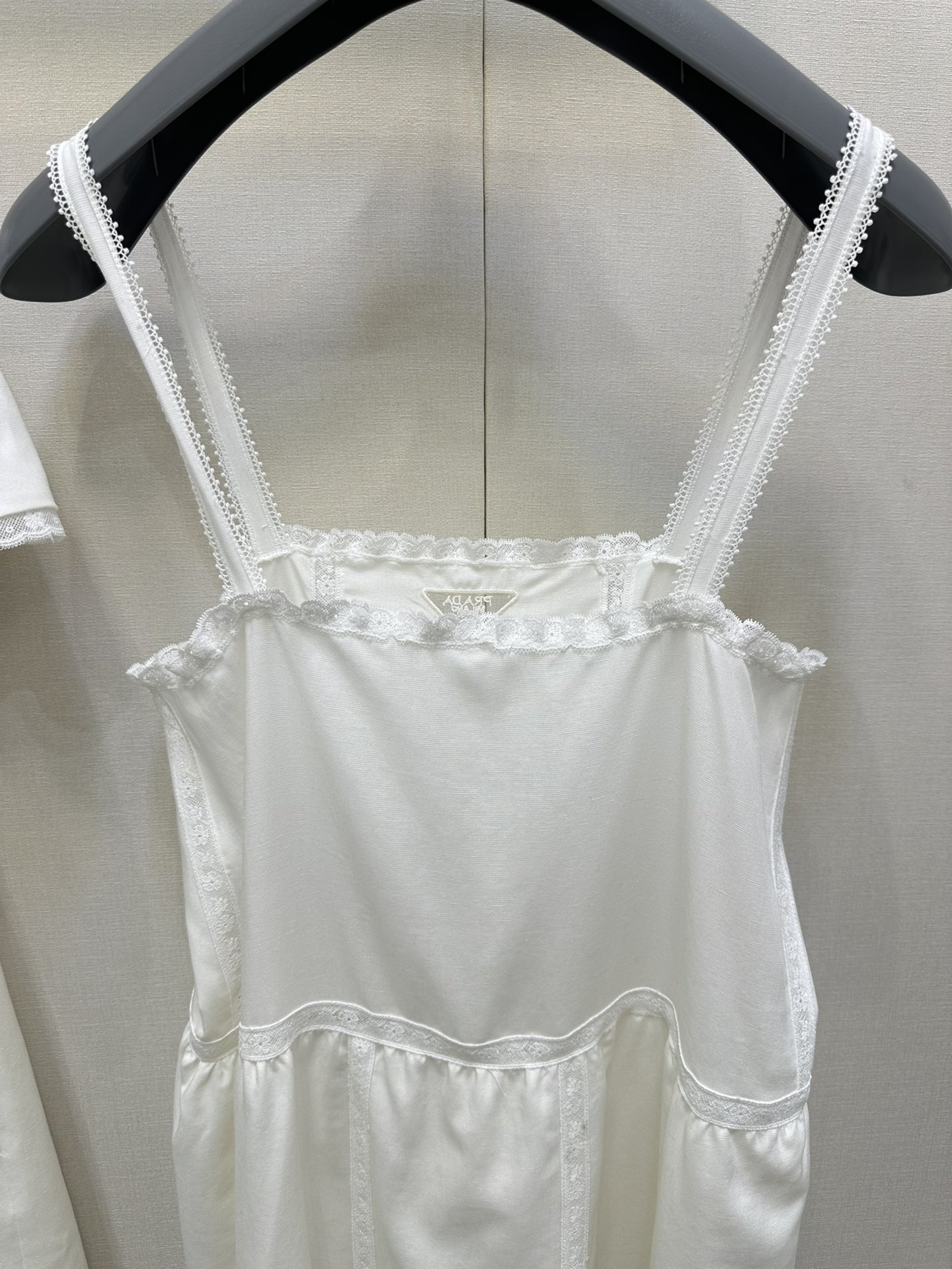 Prada 프라다 레이스 트리밍 튜브탑 슬리브리스 원피스 의류