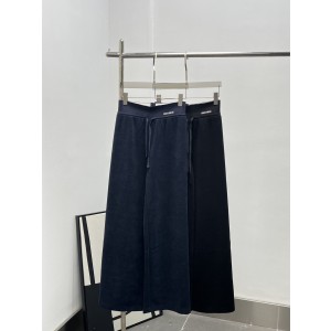 MiuMiu 미우미우 코듀로이 스트링 와이드 팬츠 바지 의류