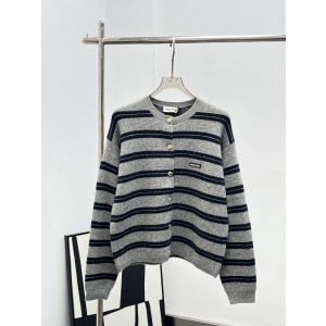 miumiu 미우미우 스트라이프 니트 가디건 의류