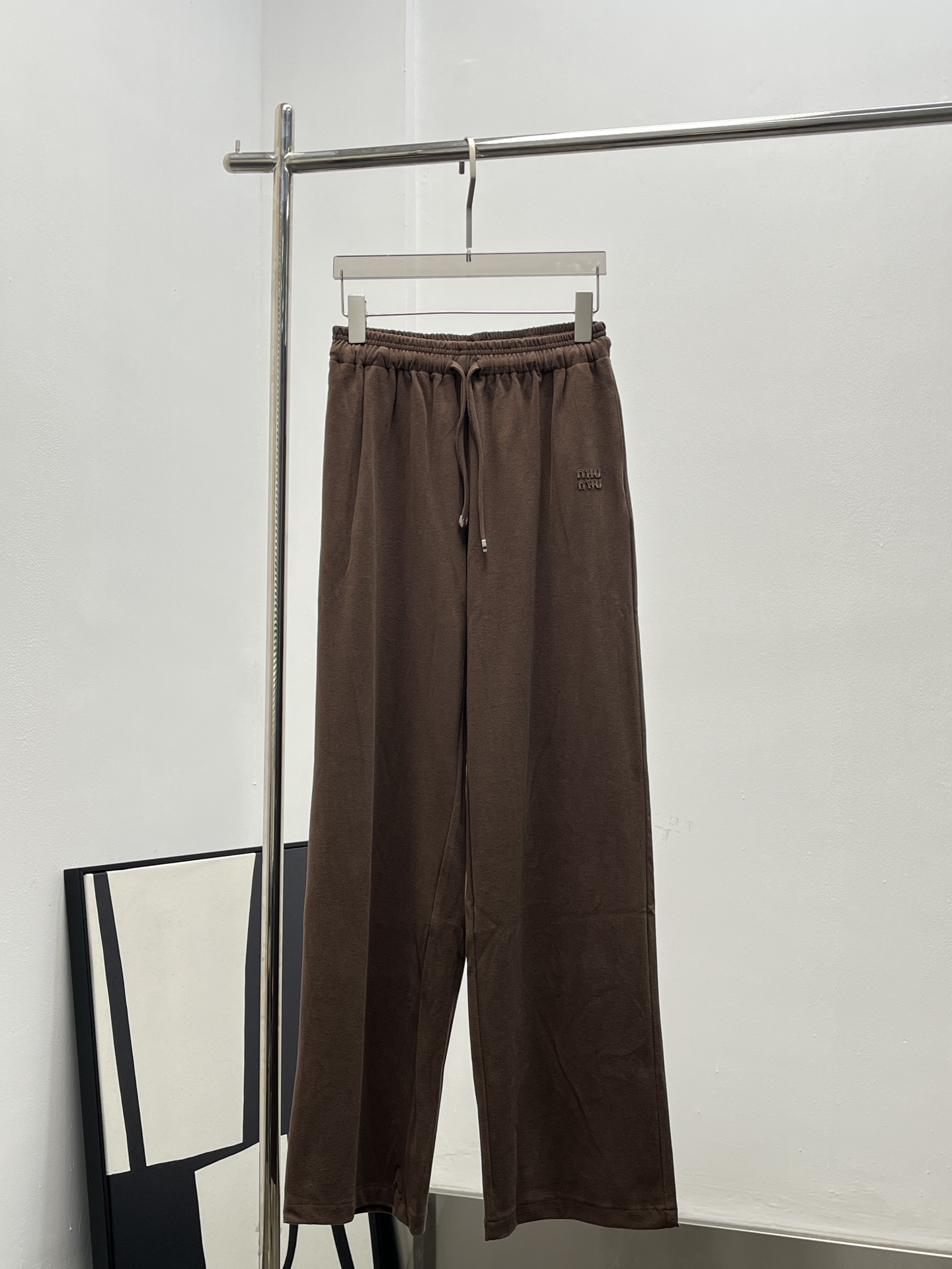 Miumiu 스트링 와이드 팬츠 바지 의류