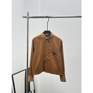 CELINE 셀린느 포켓 자수 크롭 셔츠 의류