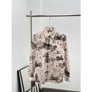 Louis Vuitton LV 루이비통 프린트 실크 롱슬리브 셔츠 의류