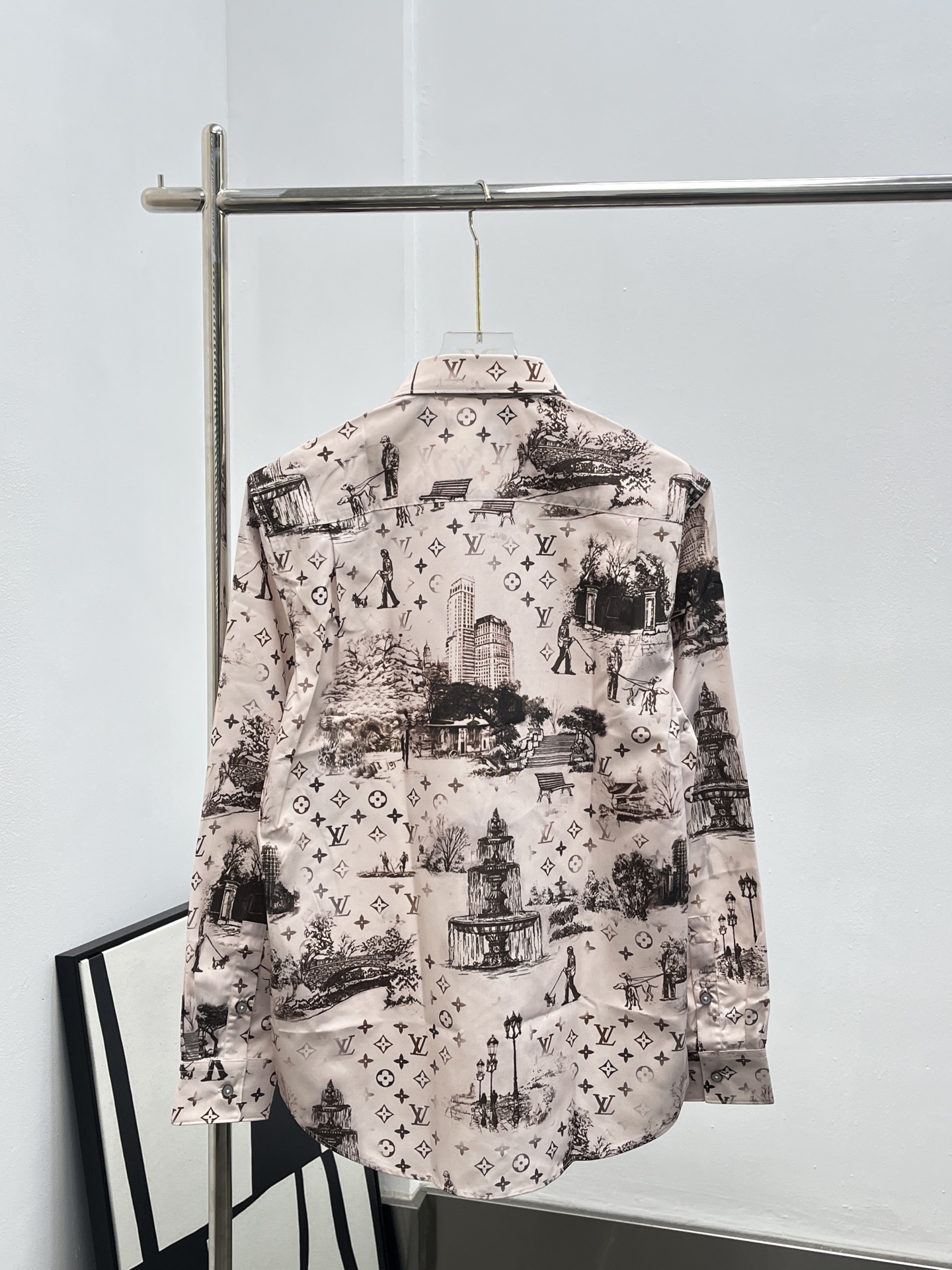 Louis Vuitton LV 루이비통 프린트 실크 롱슬리브 셔츠 의류