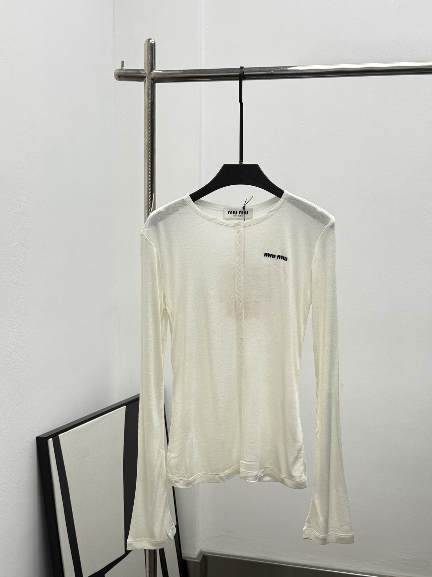 MiuMiu 미우미우 슬림 라운드넥 베이스 레이어 상의 의류