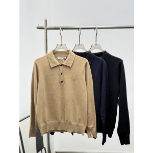 Burberry 버버리 자수 로고 장식 긴팔 폴로 셔츠 의류